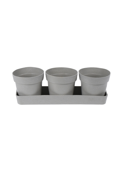 ProGarden 3 Pieces Bamboo Flower Pot 29 x 9 x 10 cm Ace Hardware