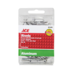Ace 3/16 in. D X 1/2 in. R Aluminum Rivets Silver 50 Pack