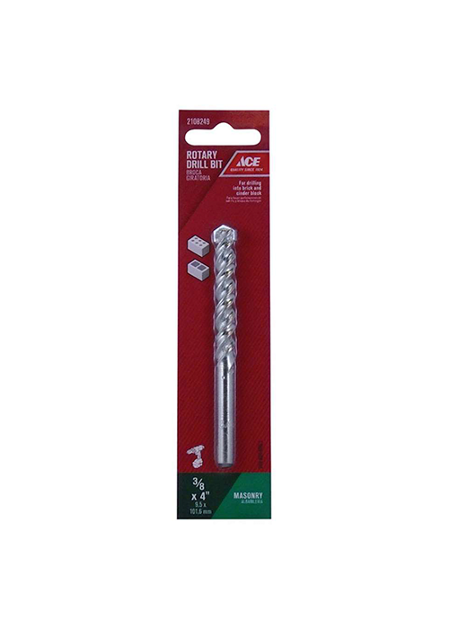 Ace 3/8 in. S X 4 in. L Steel Rotary Drill Bit Ace Hardware Maldives
