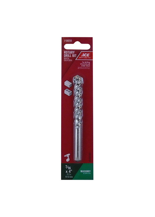 Ace 7/16 in. S X 4 in. L Steel Rotary Drill Bit Ace Hardware Maldives