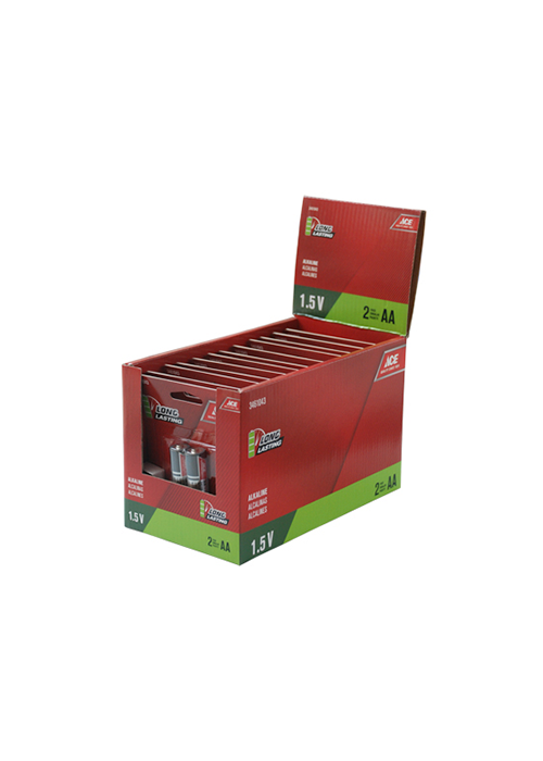 Alkaline Battery AA Carded 2 Pack Ace Ace Hardware Maldives