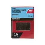 Ace 7/8 in. Roofing Electro-Galvanized Steel Nail Large 1 lb