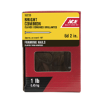 Ace 6D 2 in. Common Bright Steel Nail Round 1 lb