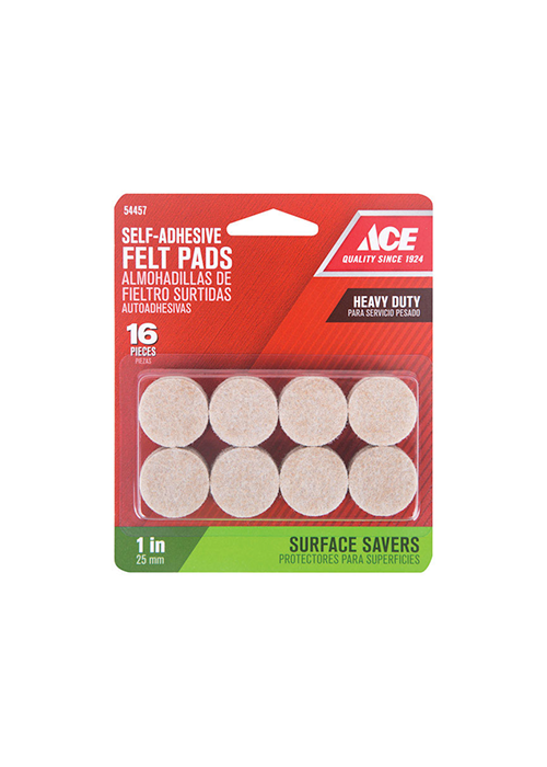 Ace Felt Self Adhesive Pad Brown Round 1 in. Ace Hardware Maldives