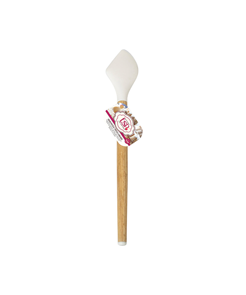 Architec TSP L White Silicone/Wood Icing Orchid Spatula  - 14 in.